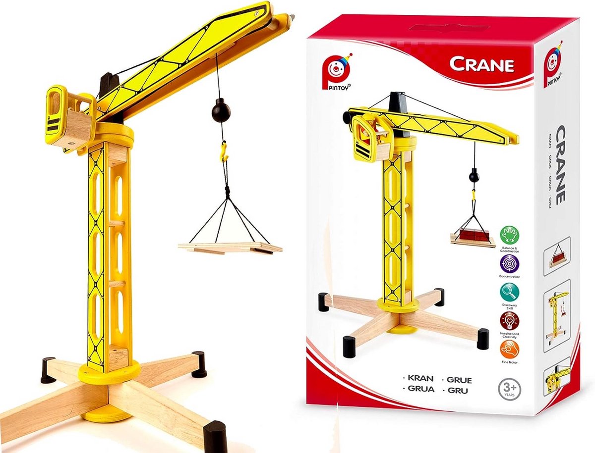 Houten Kraan Speelgoedkruiwagen kopen online