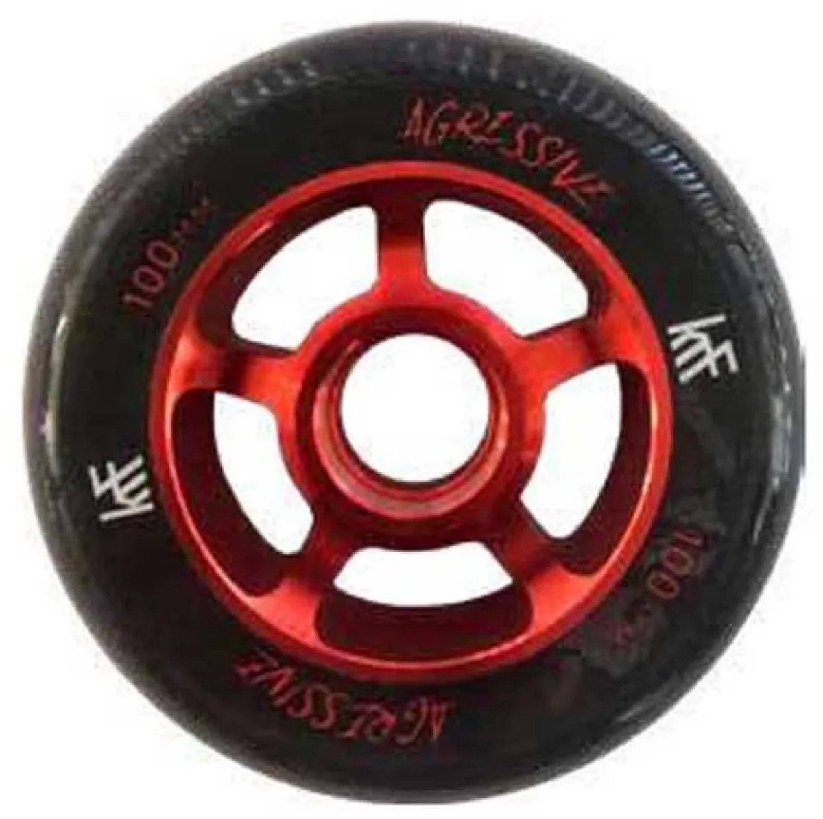krf agr alu ego 100 mm schaatswielen rood