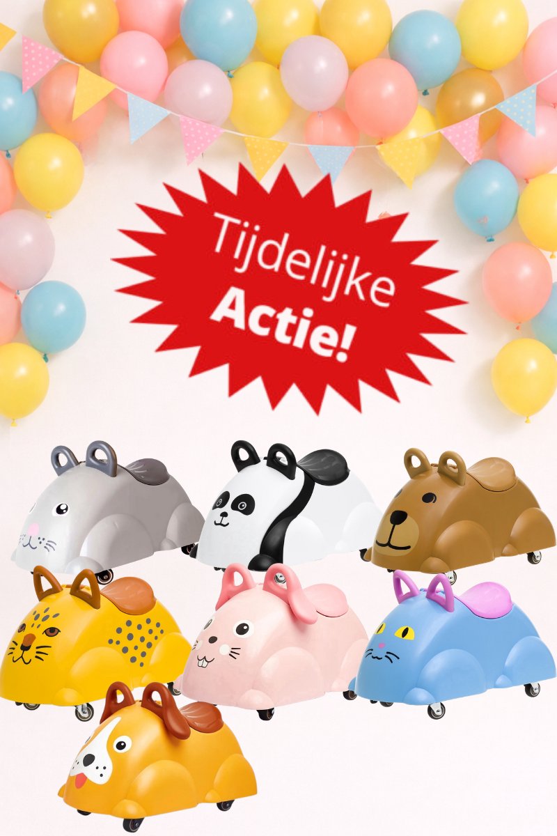 loopauto konijn extra stevig veilig met opbergvak voor binnen buiten gebruik bpa vrij