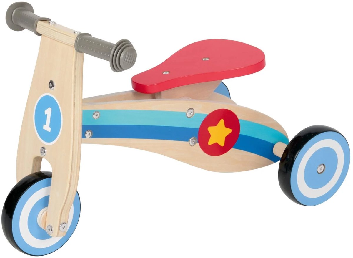 Lupilu Houten 3 wiel Loopfiets - ca. L 55 x B 33 x H 36,5 cm Loopfiets kopen online