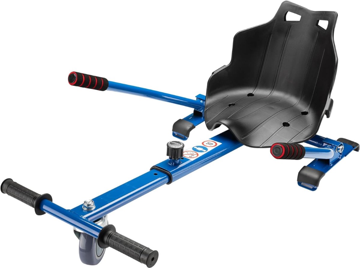 mmm hoverboard met hoverkart hoverkart hoverboard blauw zwart 101 6 cm 43 cm 45 cm