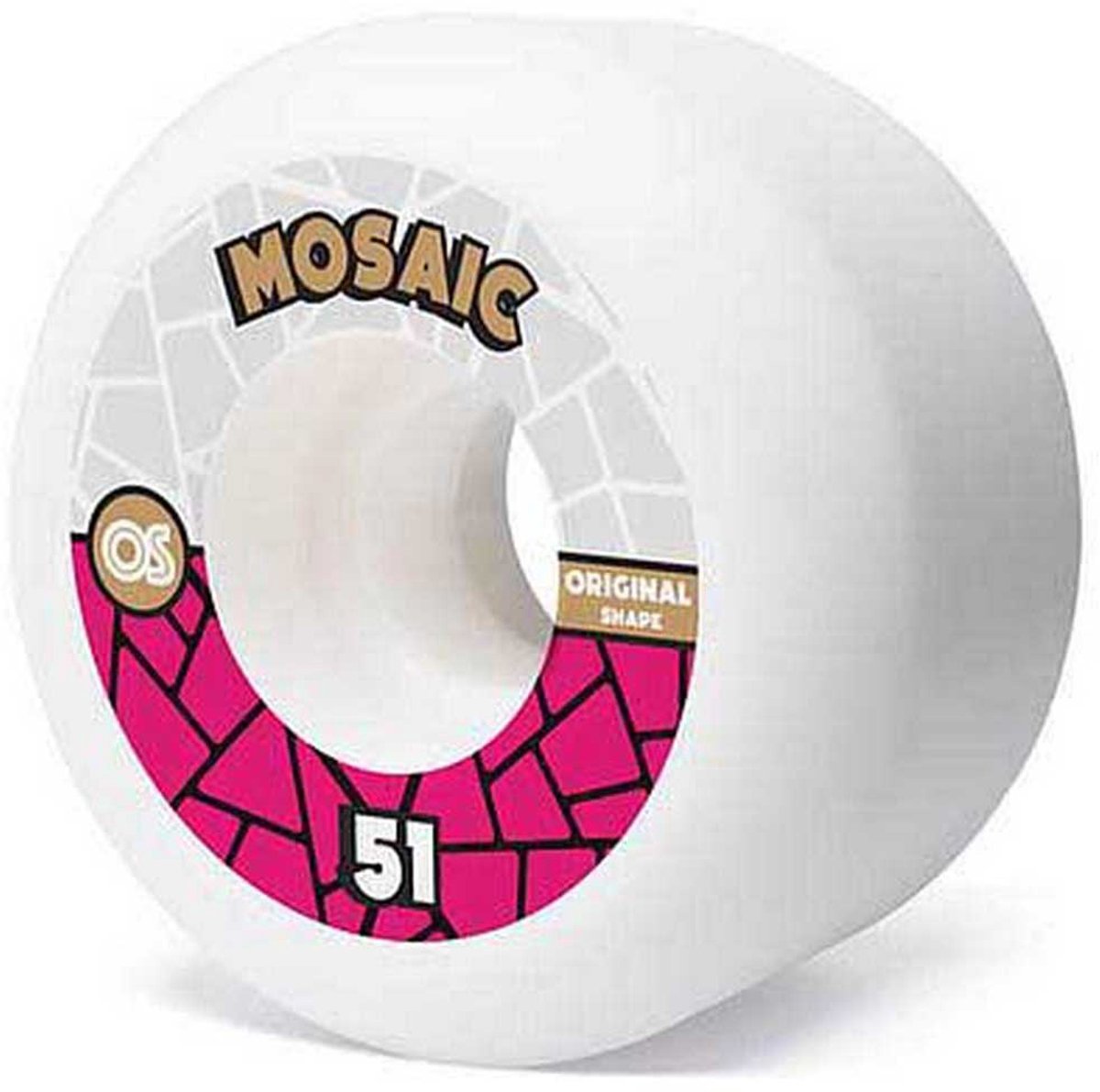 Mosaic Company Os Mrn 51 Mm 83b Mosaic Skateboardwielen Wit Skateonderdeel kopen online