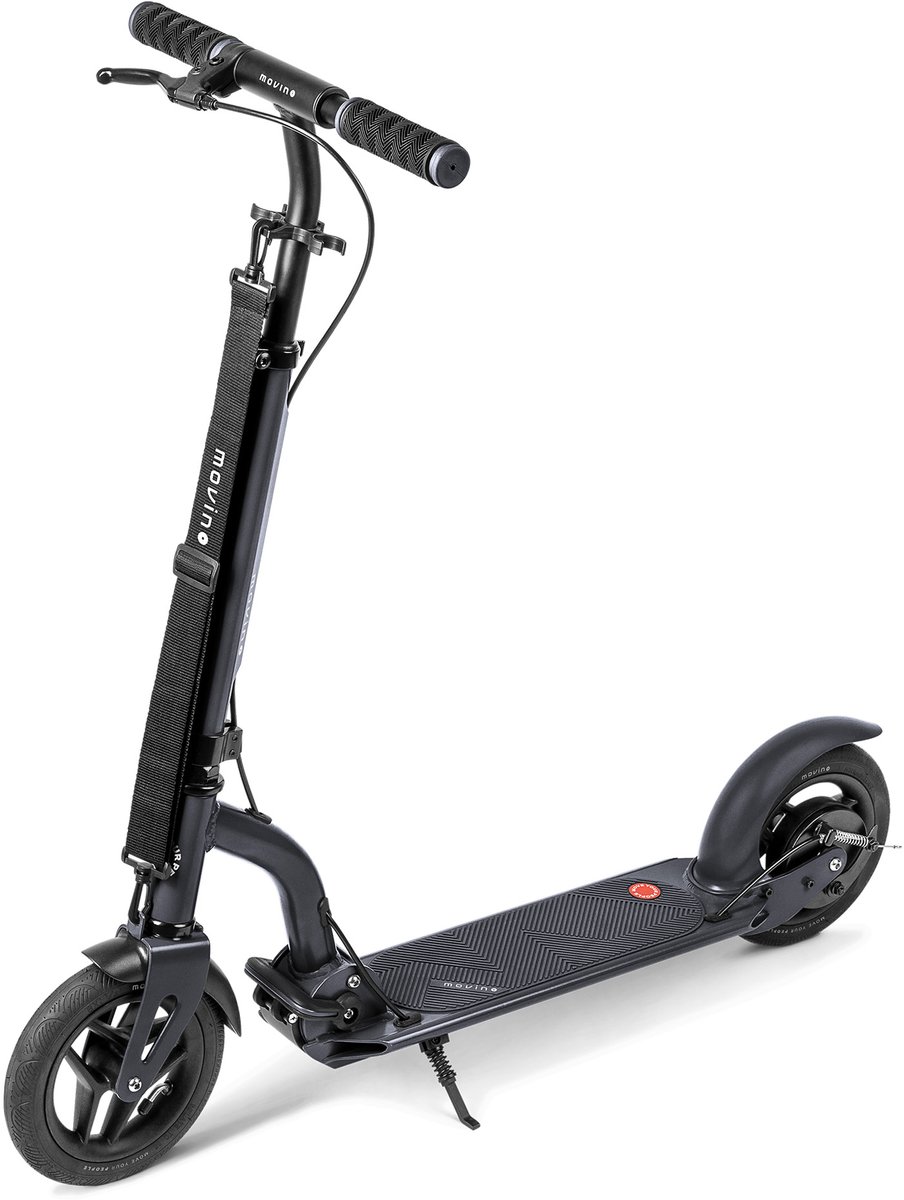 Movino Air - Step - Anthracite - voor Jongens en Meisjes - Draagkracht tot 100 kg - Kinderstepjes - Lagers ABEC-7 - Trommelrem - Opblaasbare wielen Step kopen online