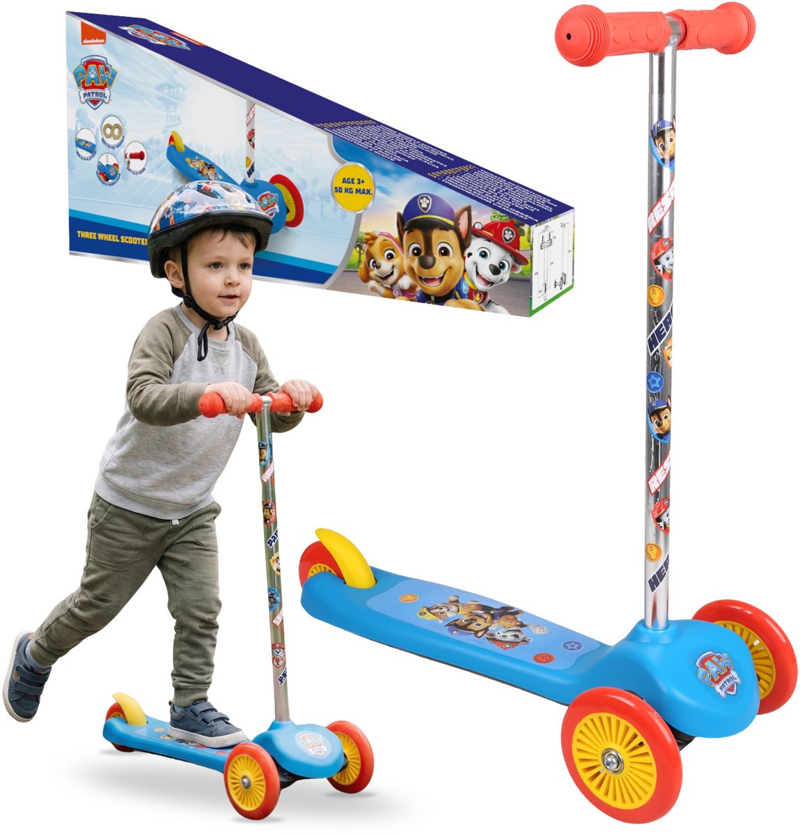 Paw Patrol Driewielige step voor kinderen, evenwichtsstep, antislip, opvouwbaar tot 20 kg Step kopen online
