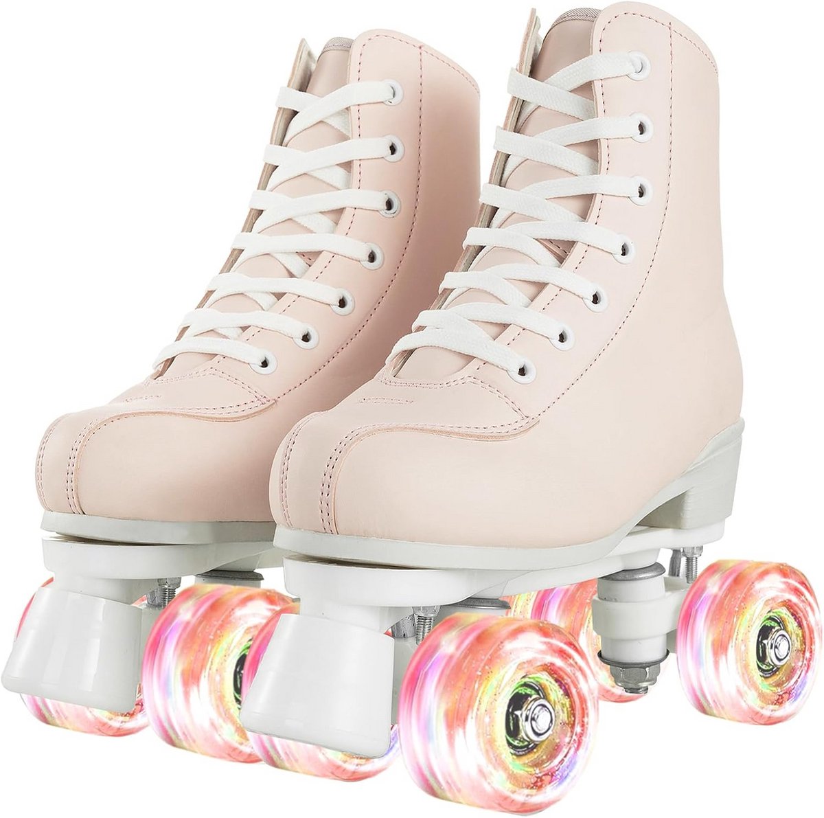 Rolschaatsen Dames en Meisjes - Dubbele Rij, Lichtgevende Wielen - Beginner Skates Binnen/Buiten Inlineskates kopen online