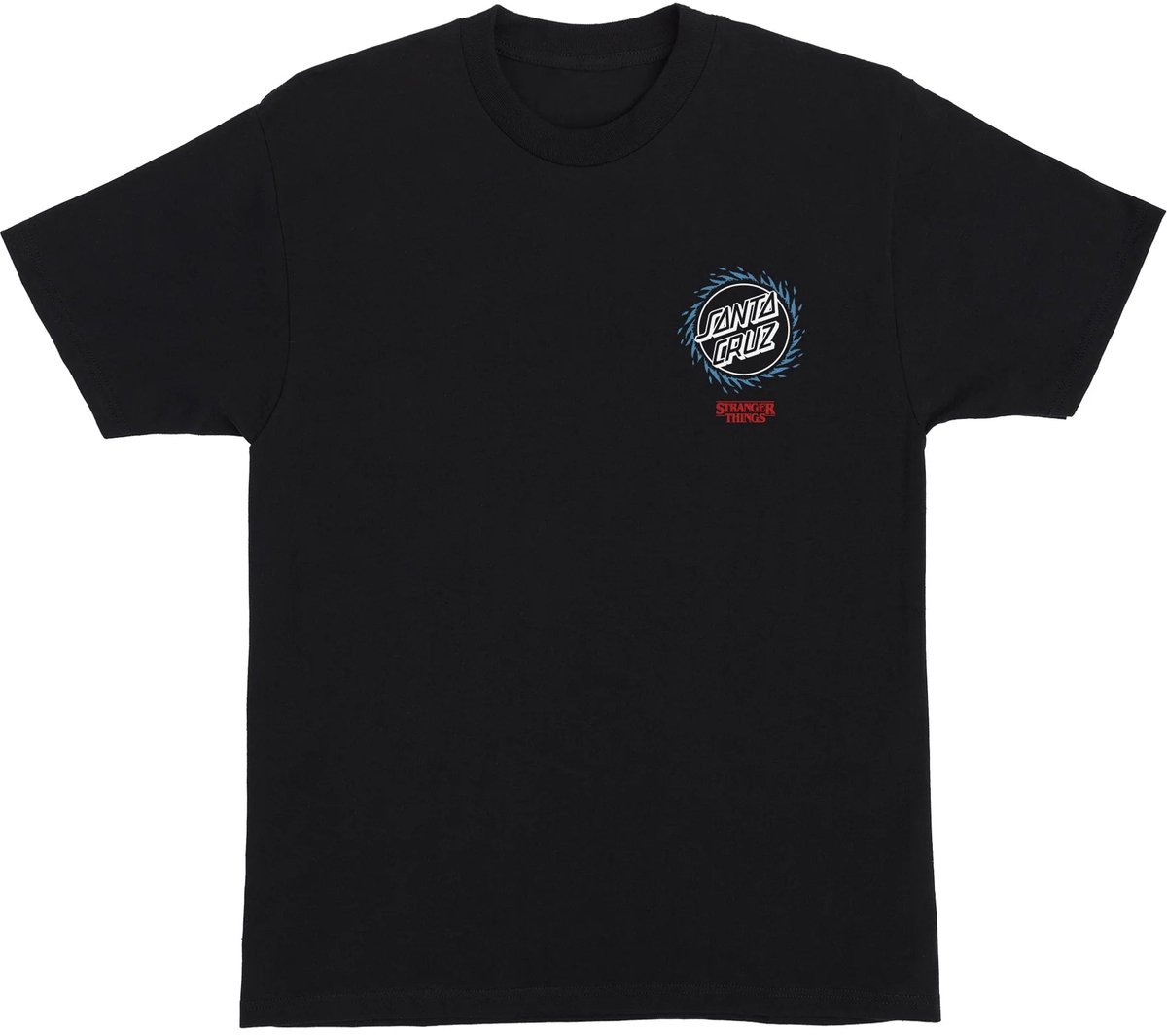 santa cruz stranger things hellfire pit t shirt black l