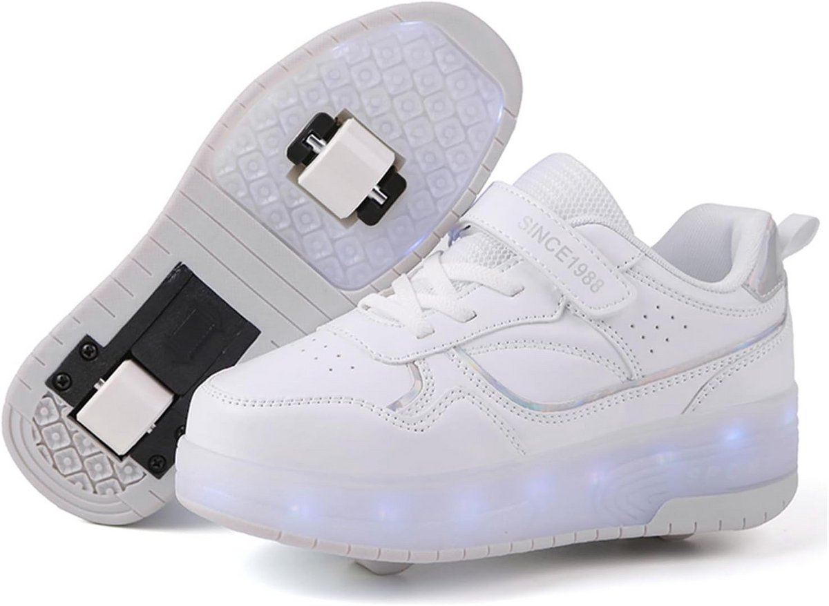 Schoenen met Wieltjes voor Kinderen en Meisjes - Inklapbare Rolschaatsen met USB Oplaadbare LED Verlichting Rolschaatsen kopen online