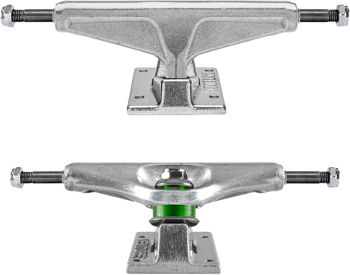 set van 2 polished skateboard trucks 6 1 inch asbreedte 8 75 deck