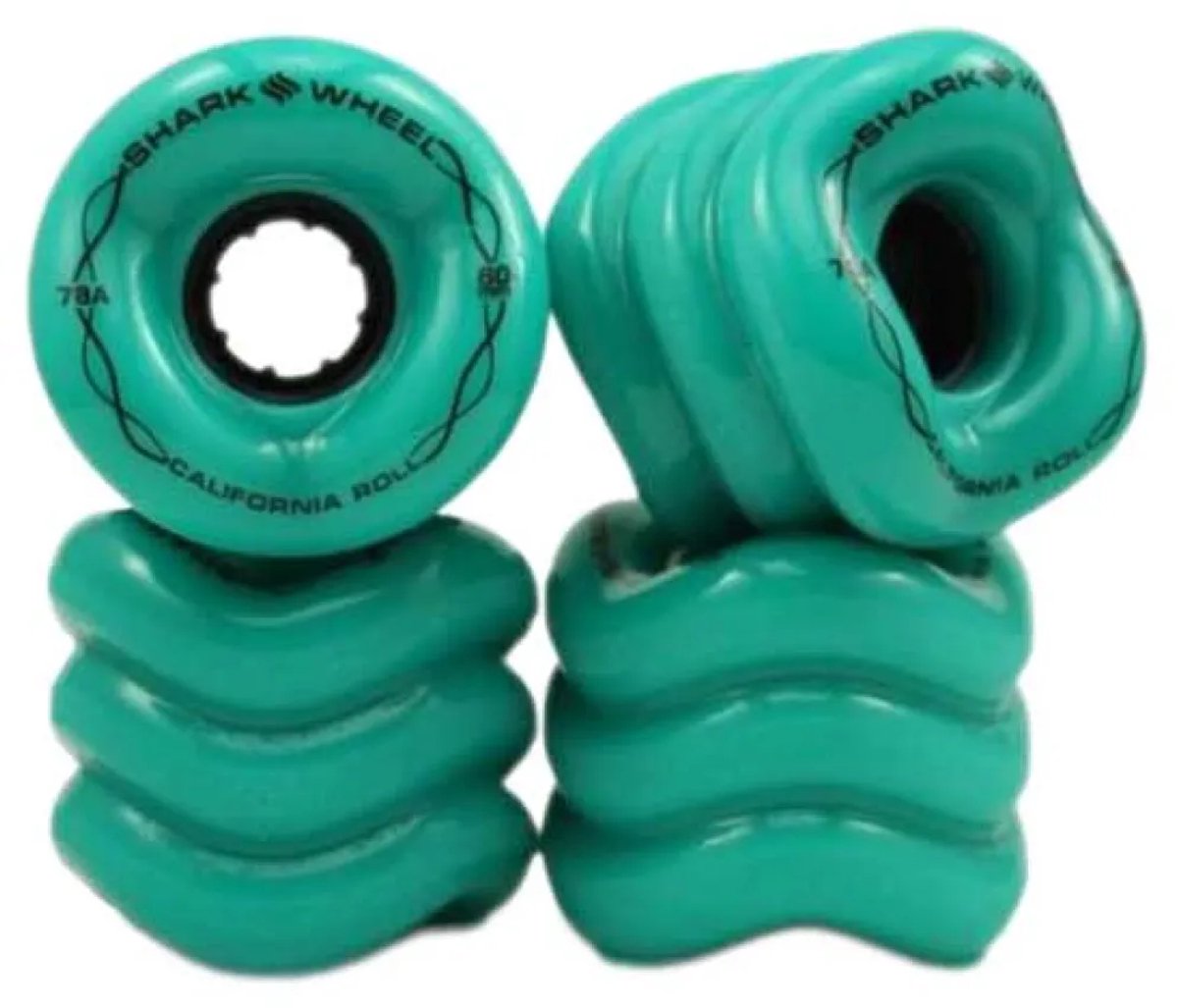 shark wheel california roll longboardwiel groen 60 mm 78a