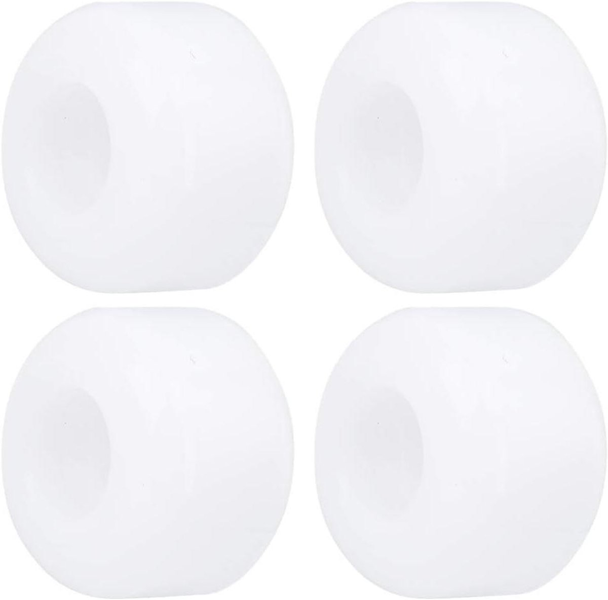 skateboard wielen set 50mm pu wit 4 stuks hoge elasticiteit vis board vervanging accessoires