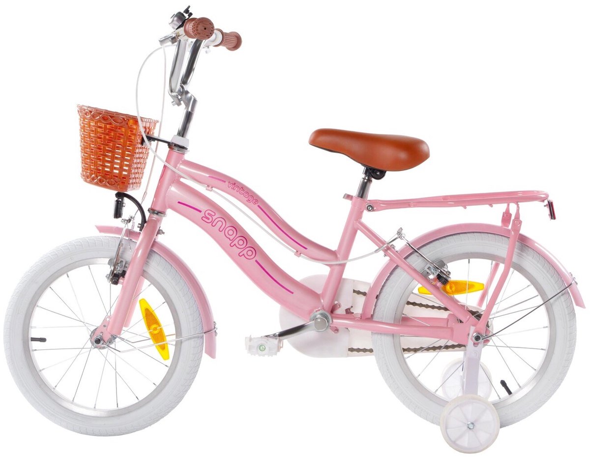Snapp Bike - Vintage 16 - Roze - Kinderfiets Driewieler kopen online