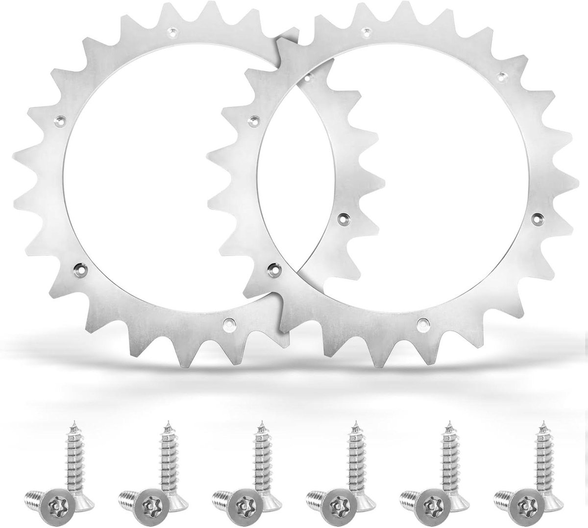 spikes voor grasmaairobot roestvrij staal verbeterde tractie 12x schroeven 255 mm
