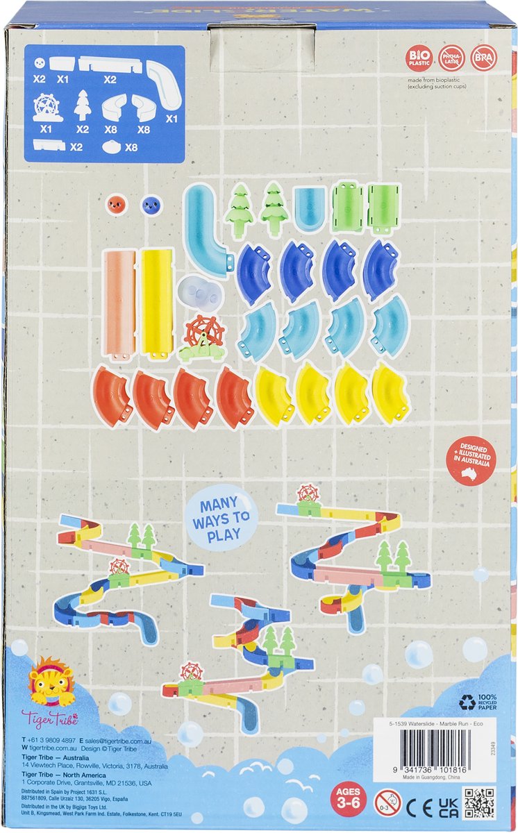 Tiger Tribe Knikkerbaan Badspeelgoed - Waterpret voor kinderen - ECO Step kopen online