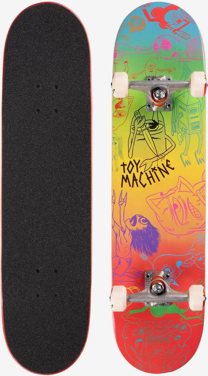 Toy Machine Sect Characaters II Skateboard 8.0 Rood Skateboard kopen online