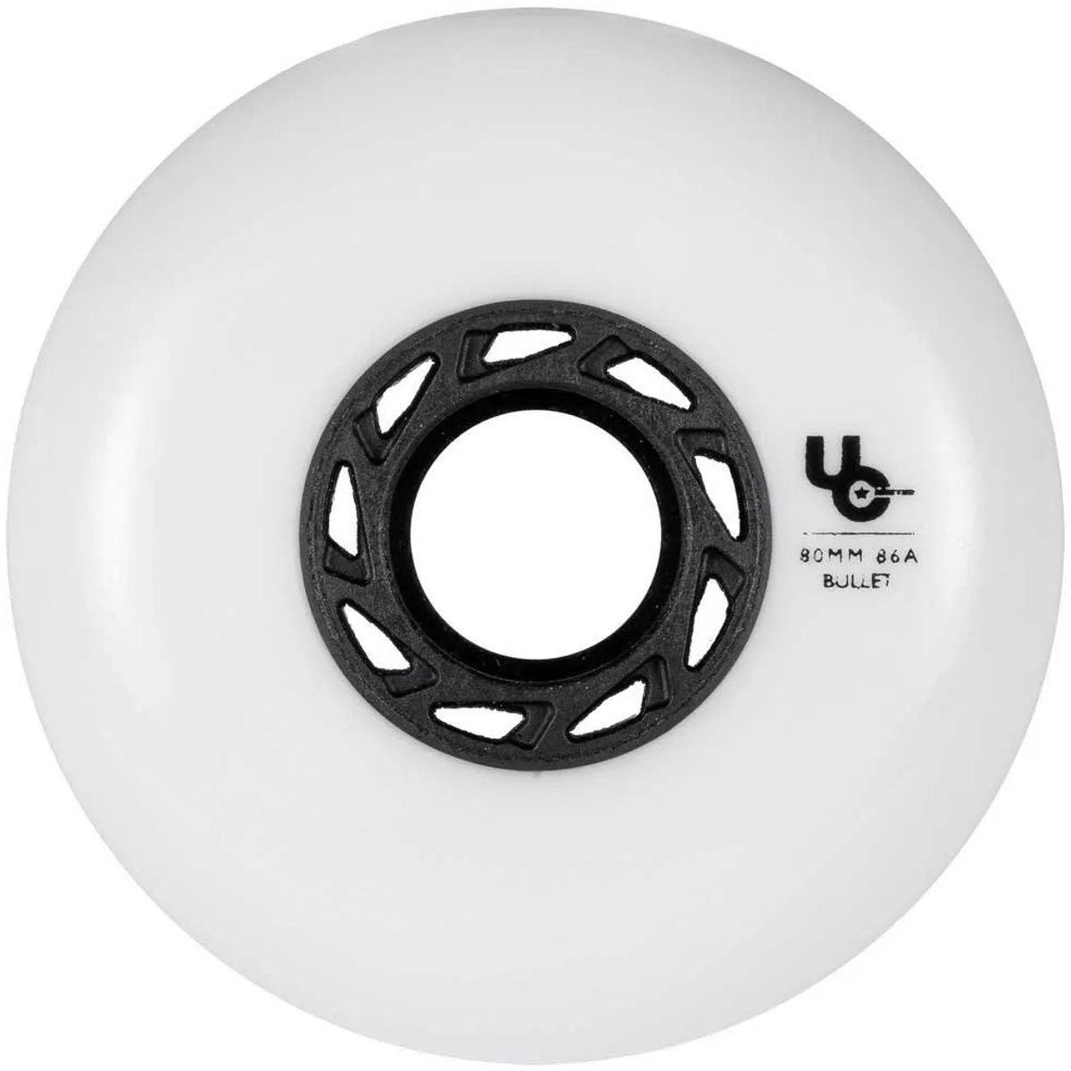 undercover wheels team 86a wiel 4 eenheden wit 80 mm
