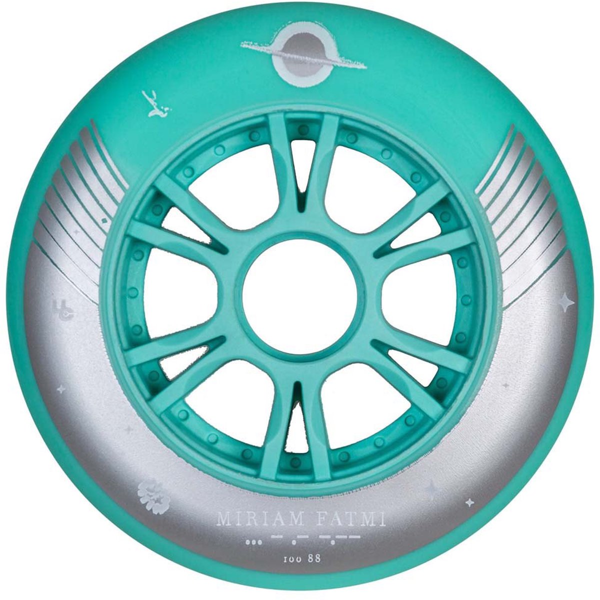 Undercover Wheels Uc Movies Miriam Fatmi Skateboardwielen 4 Eenheden Zilver 100 mm / 88A Skateonderdeel kopen online