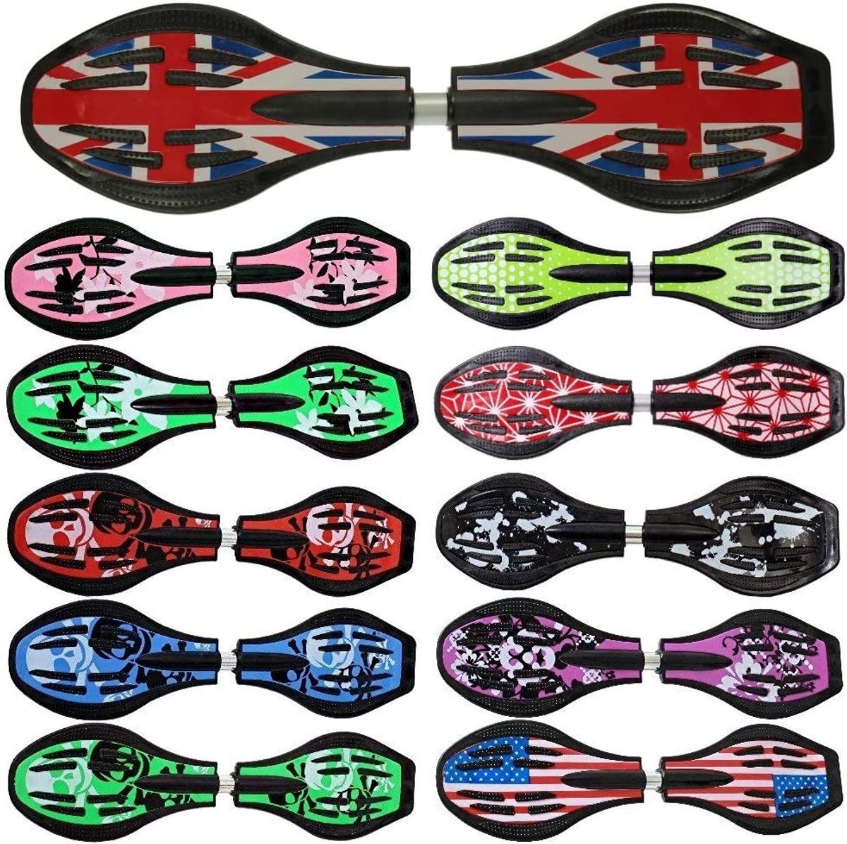 waveboard met abec9 lagers en led wielen hoge kwaliteit tot 120 kg