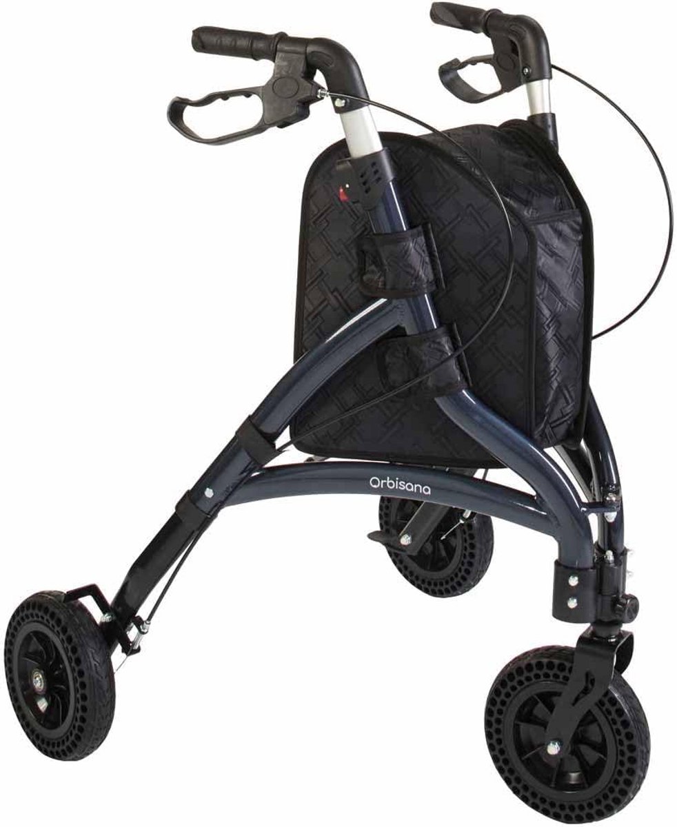 wendbare 3 wiel rollator lichtgewicht voor binnen en smalle ruimtes