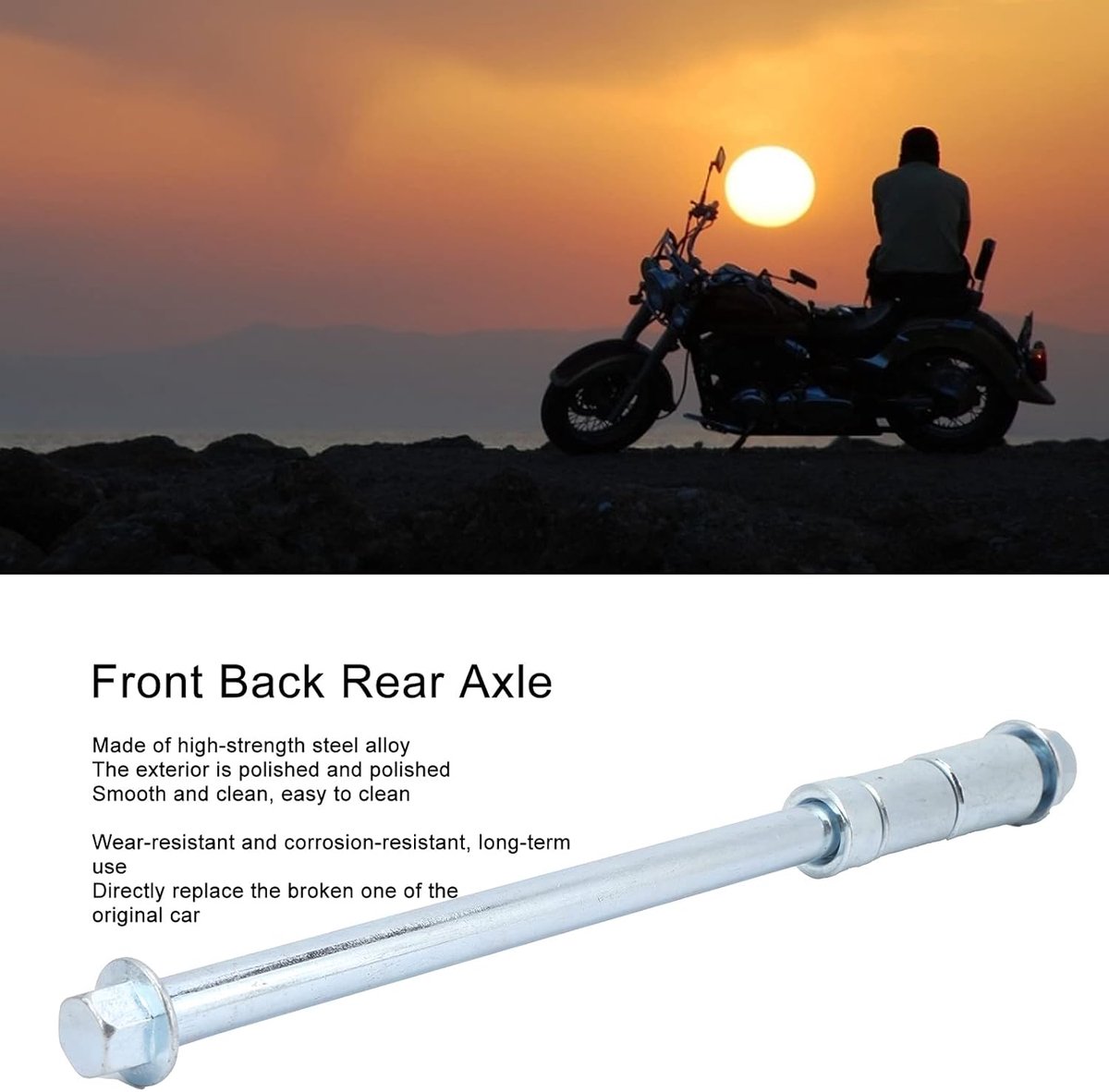 245 Mm Voor- en Achteras met 3 Spacers - Geschikt voor 200CC 250CC PIT PRO Trail Dirt Bike - Bolt Axle Fiets kopen online