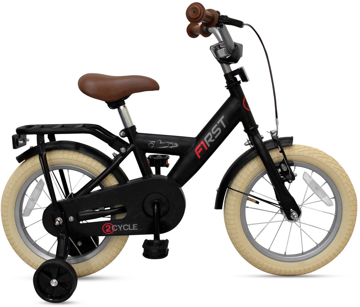 2Cycle First kinderfiets 14 inch (3 tot 5 jaar) voor jongens zwart Kinderfiets kopen online