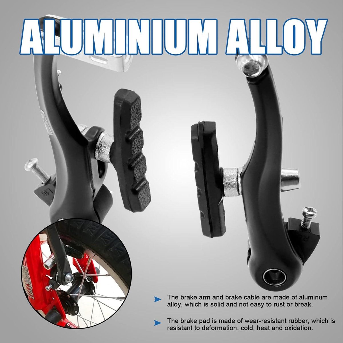 6-delige fietsremset inclusief V-Bike Remmen en zwarte remkabels - professionele remleidingen voor mountainbikes Fiets kopen online