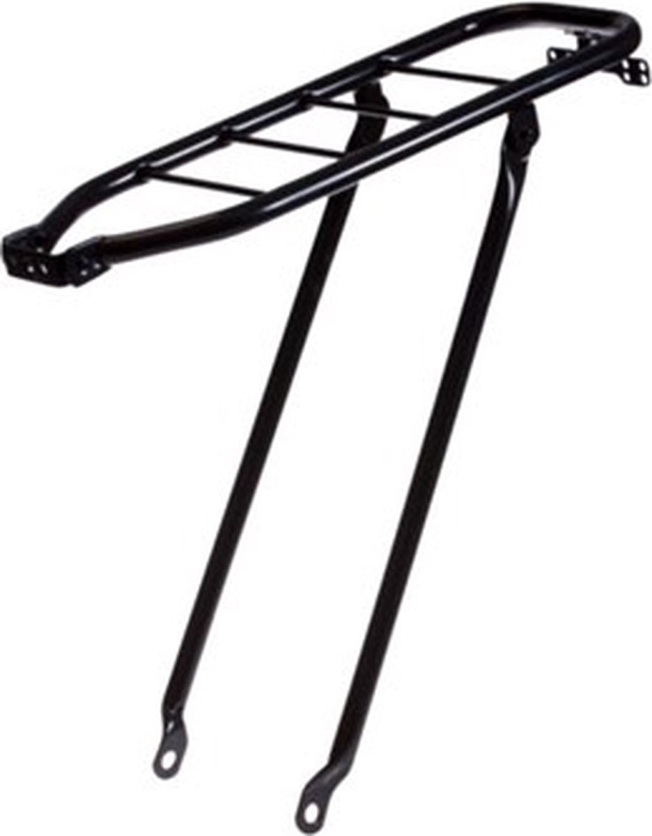Achterdrager 28 inch aldo 50cm glans zwart 6mm Fiets kopen online