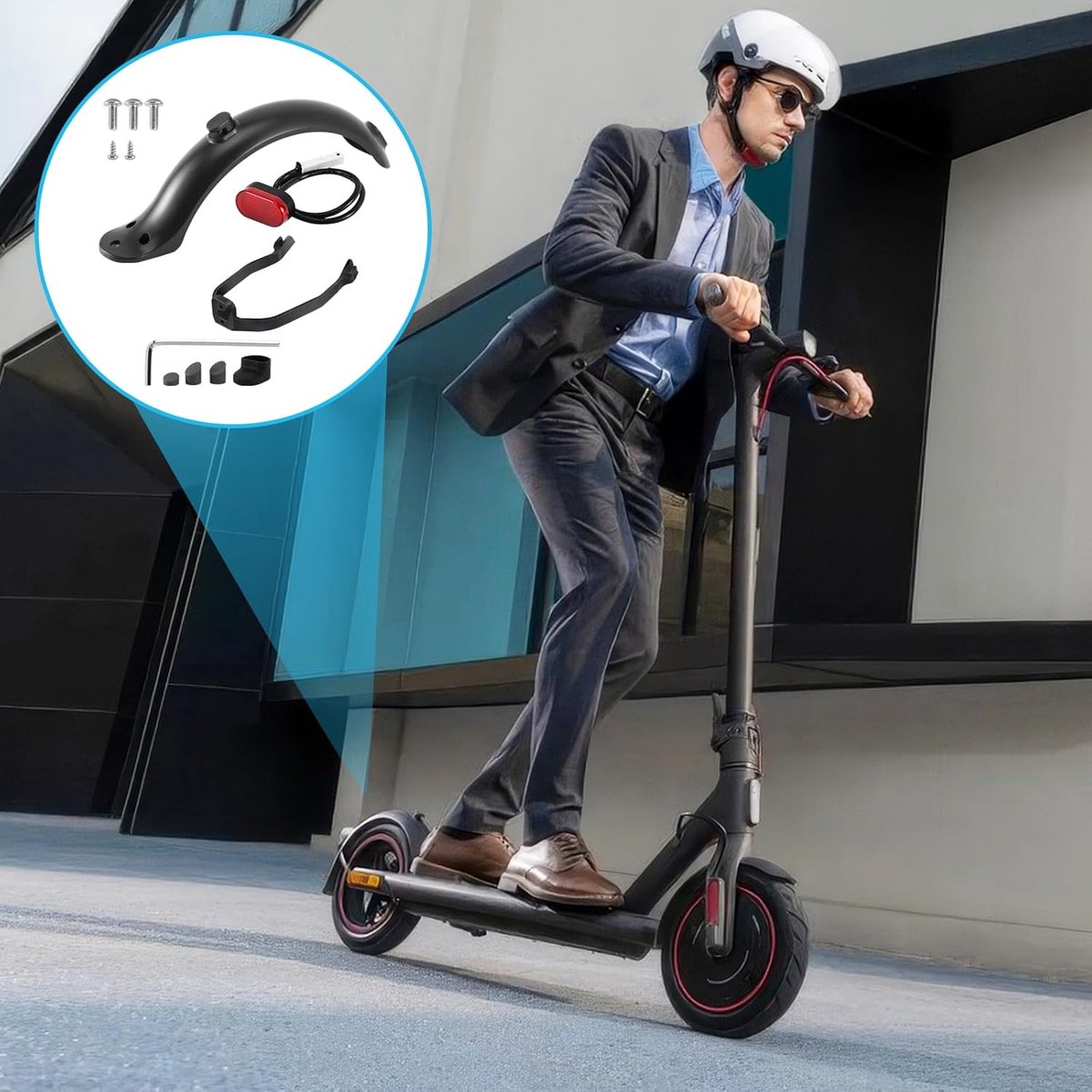 achterspatbord vervangingsset met houder achterlicht schroeven en moeren voor xiaomi m365 scooter 1s pro 2