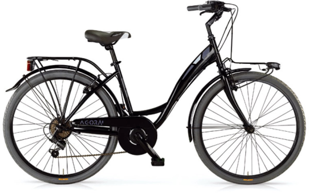 agora 24 inch girls 6 speed black