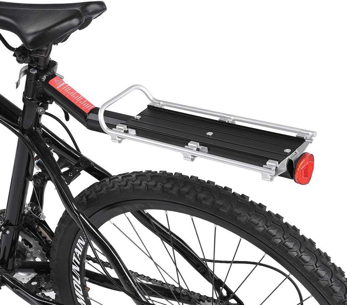 allecto fiets achter zadelpen rack aluminium fiets cargo achter intrekbaar geschikt voor merk zwart fiets mount cyclus