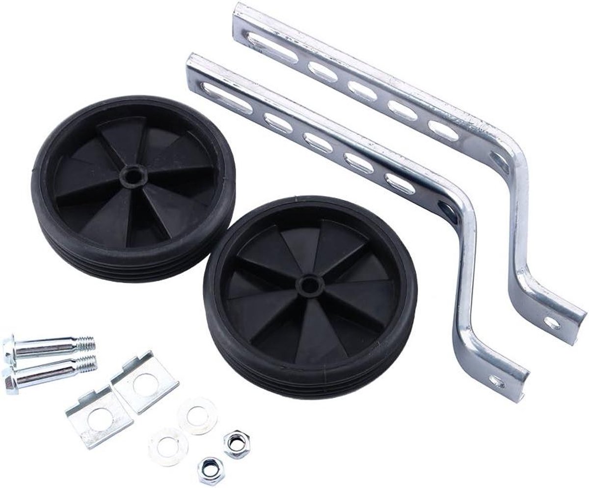 Allecto- Fiets Training Wielen - Universele Kids Fiets Accessoire - Ondersteuning Wielen - 12-20 inch Kids Bike - Geschikt voor Fietsen - Zwart - Kinderfiets Oppompbare Trainingswielen 2 Stks/set. Kinderfiets kopen online