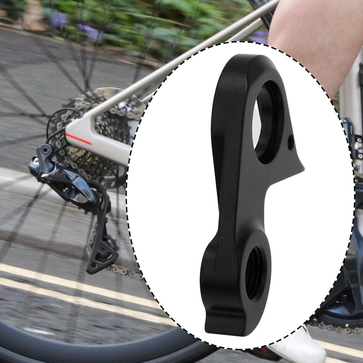 Allecto- Fietsderailleurhanger - Compatibel - Zwart - Vervanging - Derailleur - Geschikt voor racefietsen - Zwarte-modellen - Fietsen met 18 tot 21 versnellingen Fiets kopen online
