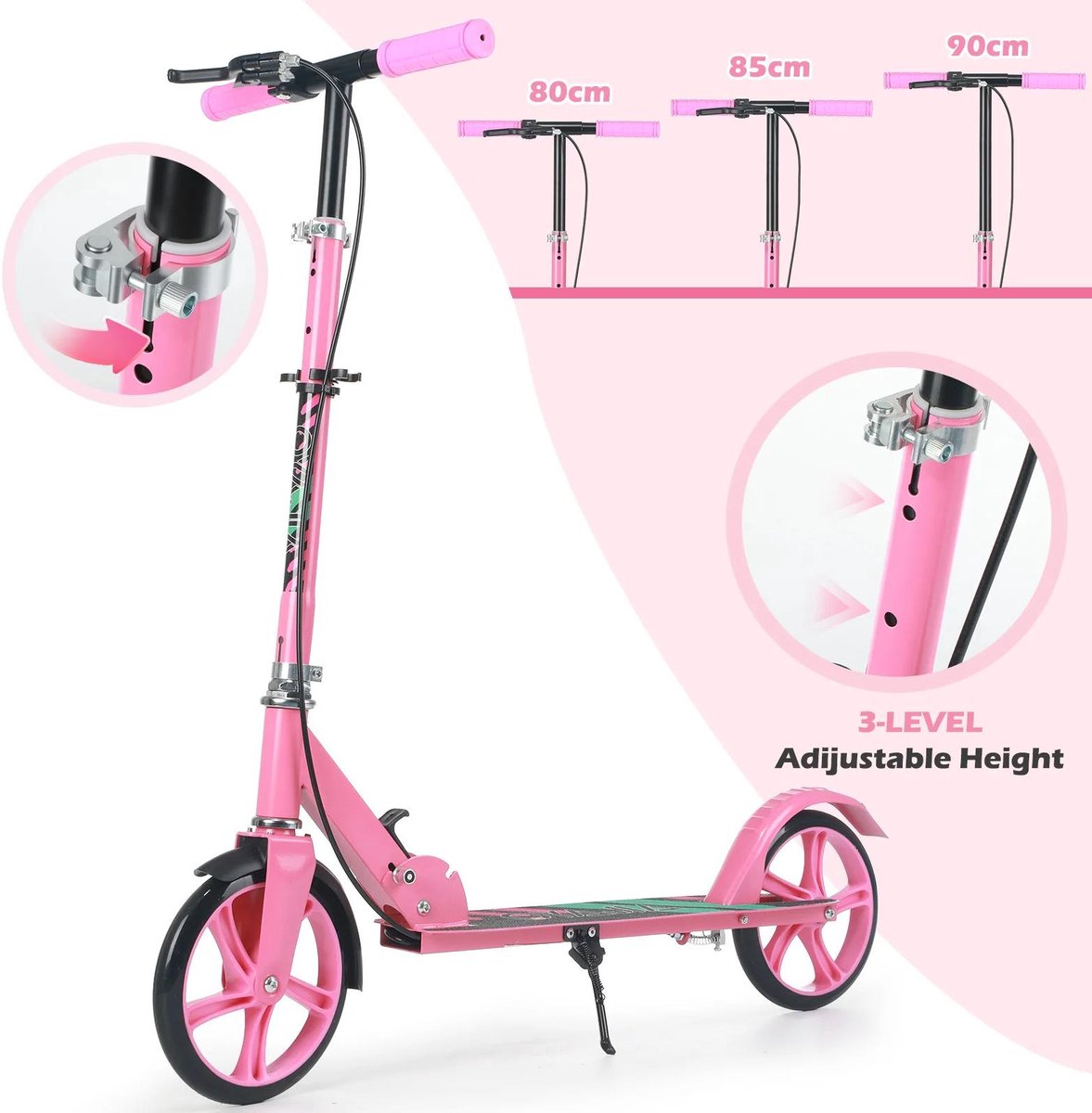 allecto stadsstep opvouwbaar lichtgewicht rood volwassenen urban commuter step geschikt voor pendelen zwart model city step opvouwbare kickstep roller aliexpress 18