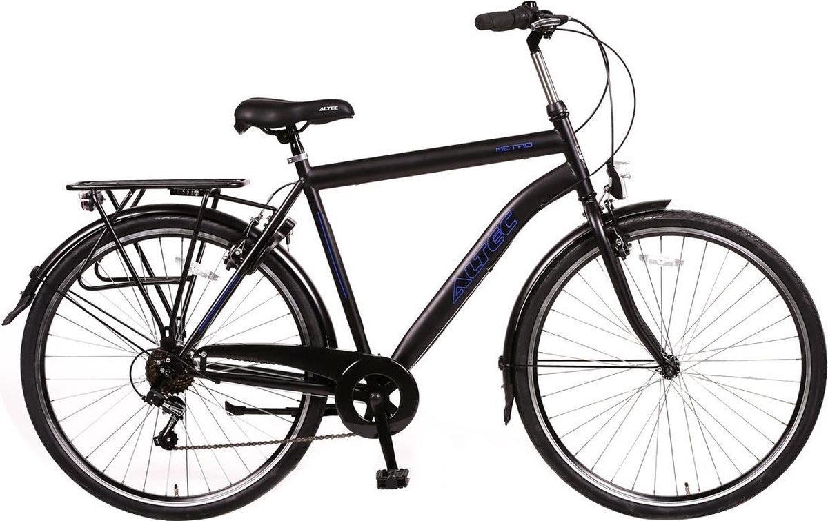 altec metro fiets mannen zwart 56 cm