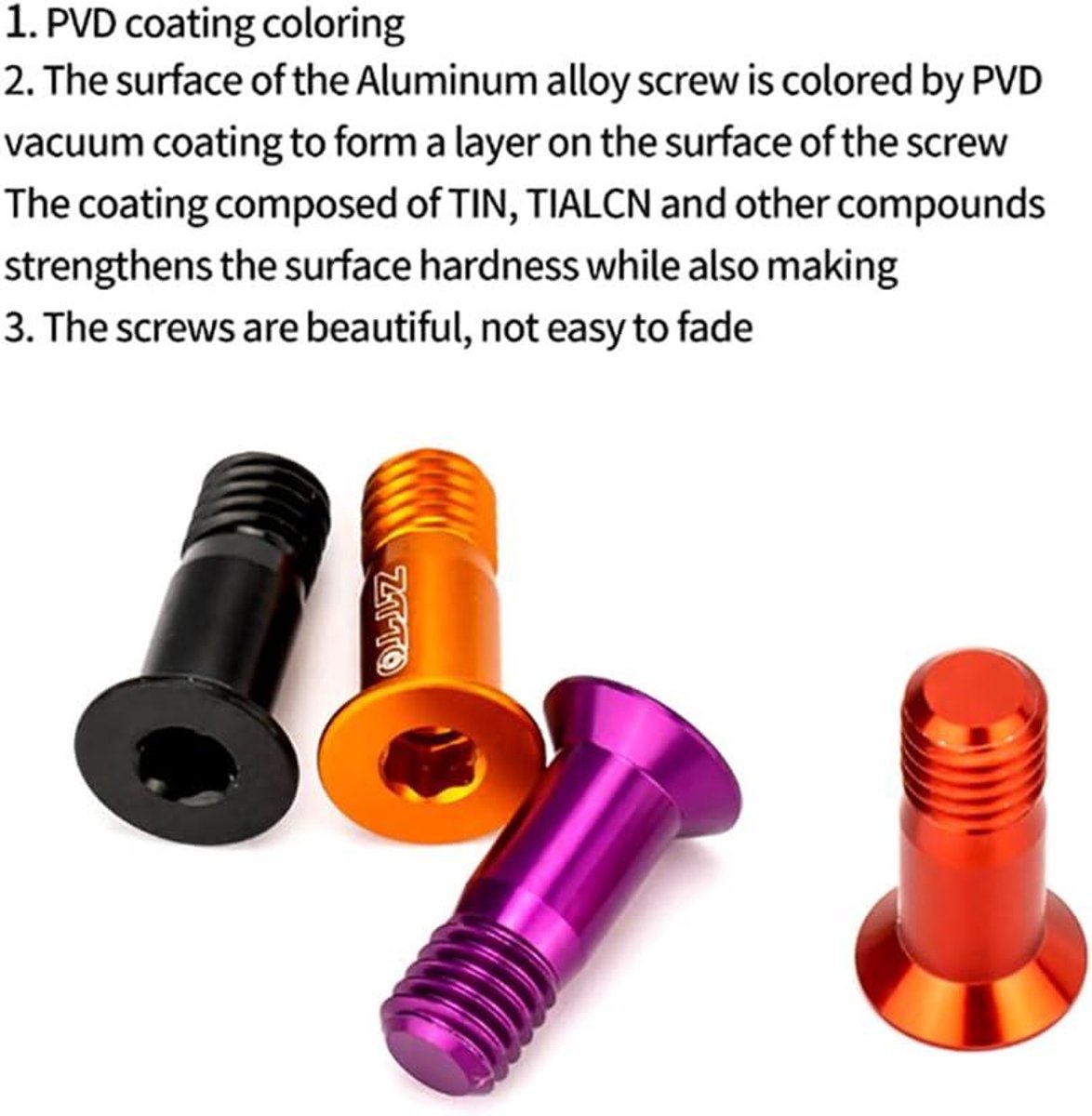 aluminium fiets achterderailleur set titanium jockeywielbout schakelgeleider rolbout oranje fietsaccessoires 4 stuks