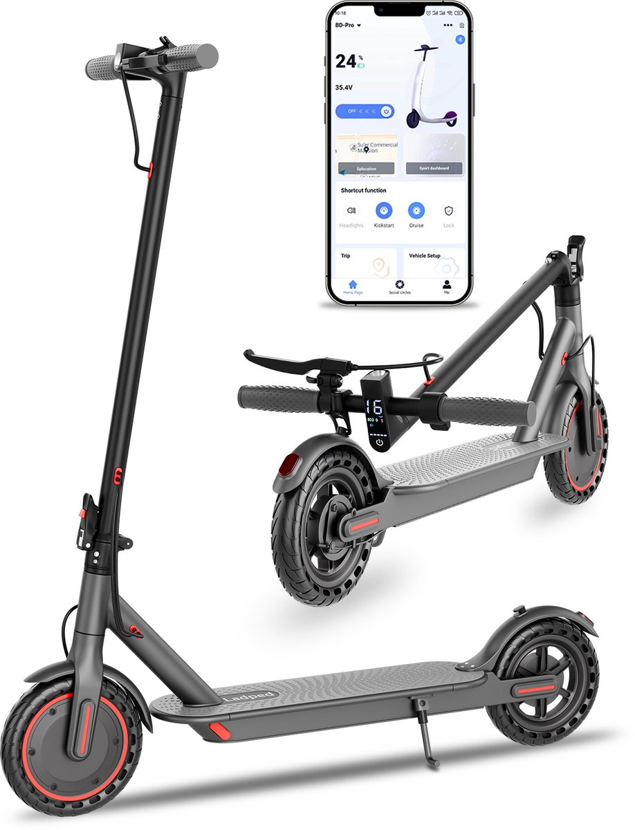 aovopro lp60 elektrische step voor volwassenen 250w 25 km u 36v5 2ah 5 15 km actieradius app bediening opvouwbare ladped e scooter