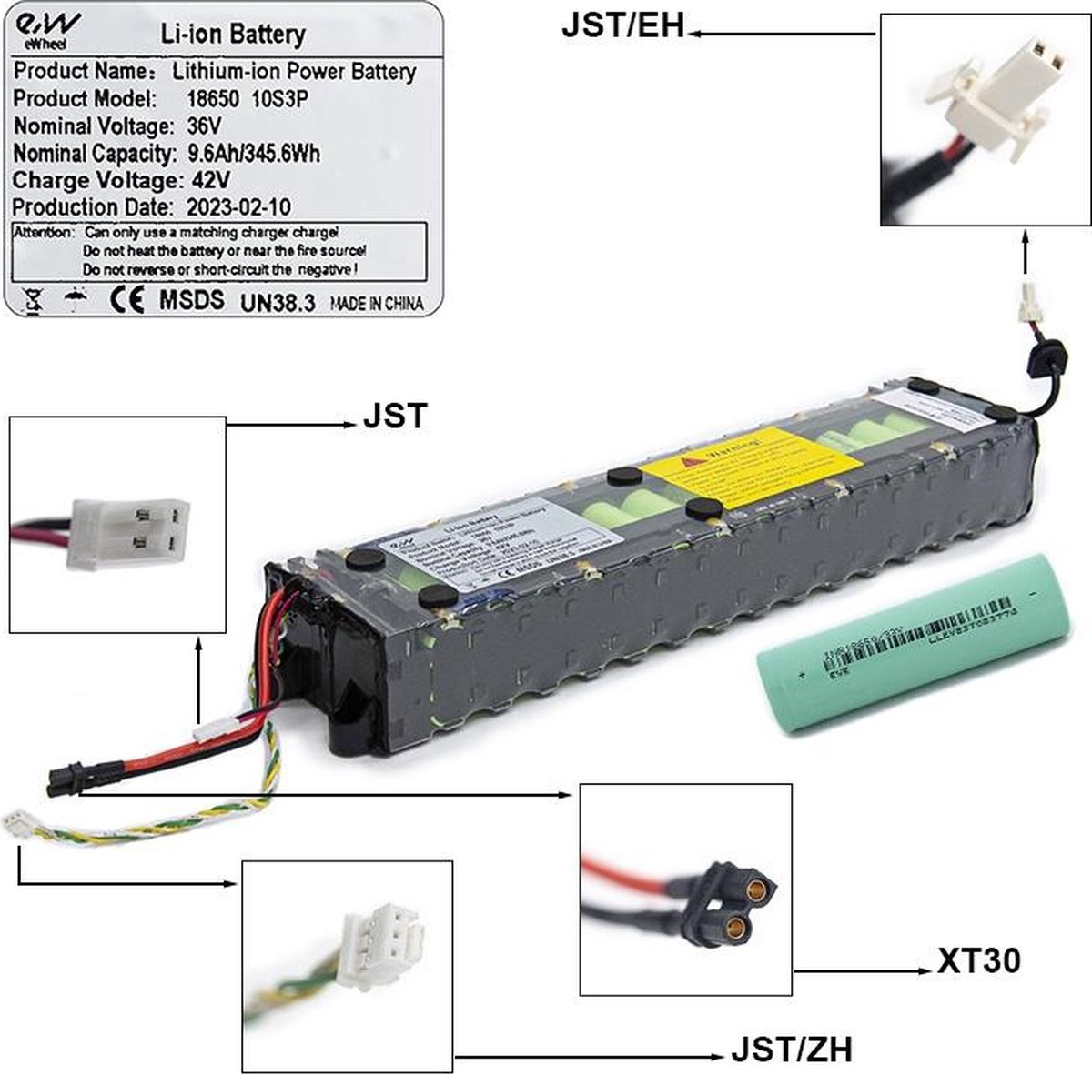 Batterij / Accu Xiaomi M365/1S/Essential/Mi3 9,6 Ah [LG-MH1] E STEP ROESELARE Buitenspeelvoertuigaccessoire kopen online