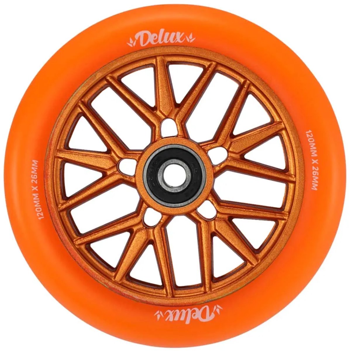 Blunt 120mm Delux Schaatswielen Oranje 120 mm Skateonderdeel kopen online