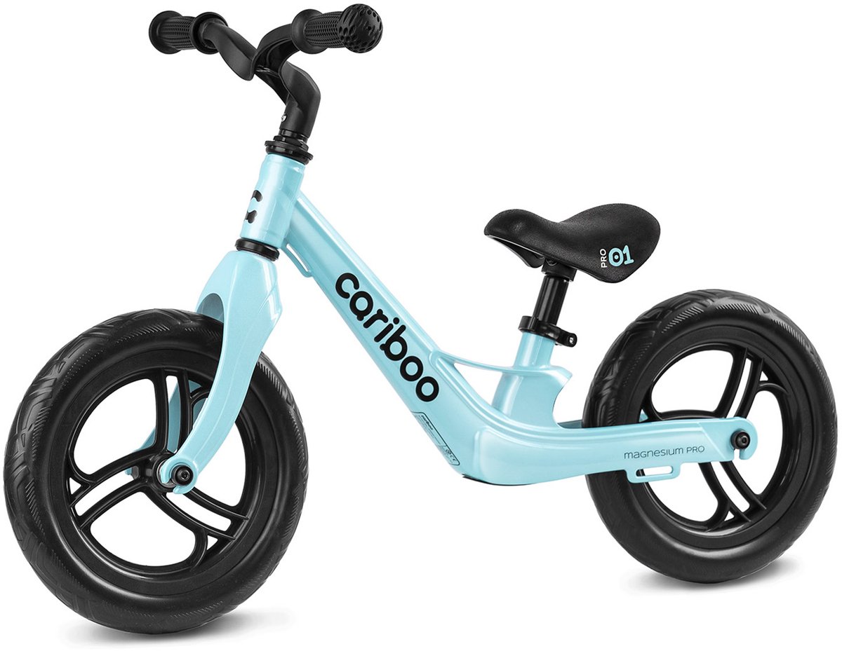 Cariboo Magnesium Pro - Loopfiets - Vanaf 2 jaar - voor Jongens en Meisjes - 12 inch - Blauw - Anti-lek EVA Banden - Verstelbaar Stuur en Zadel Loopfiets kopen online