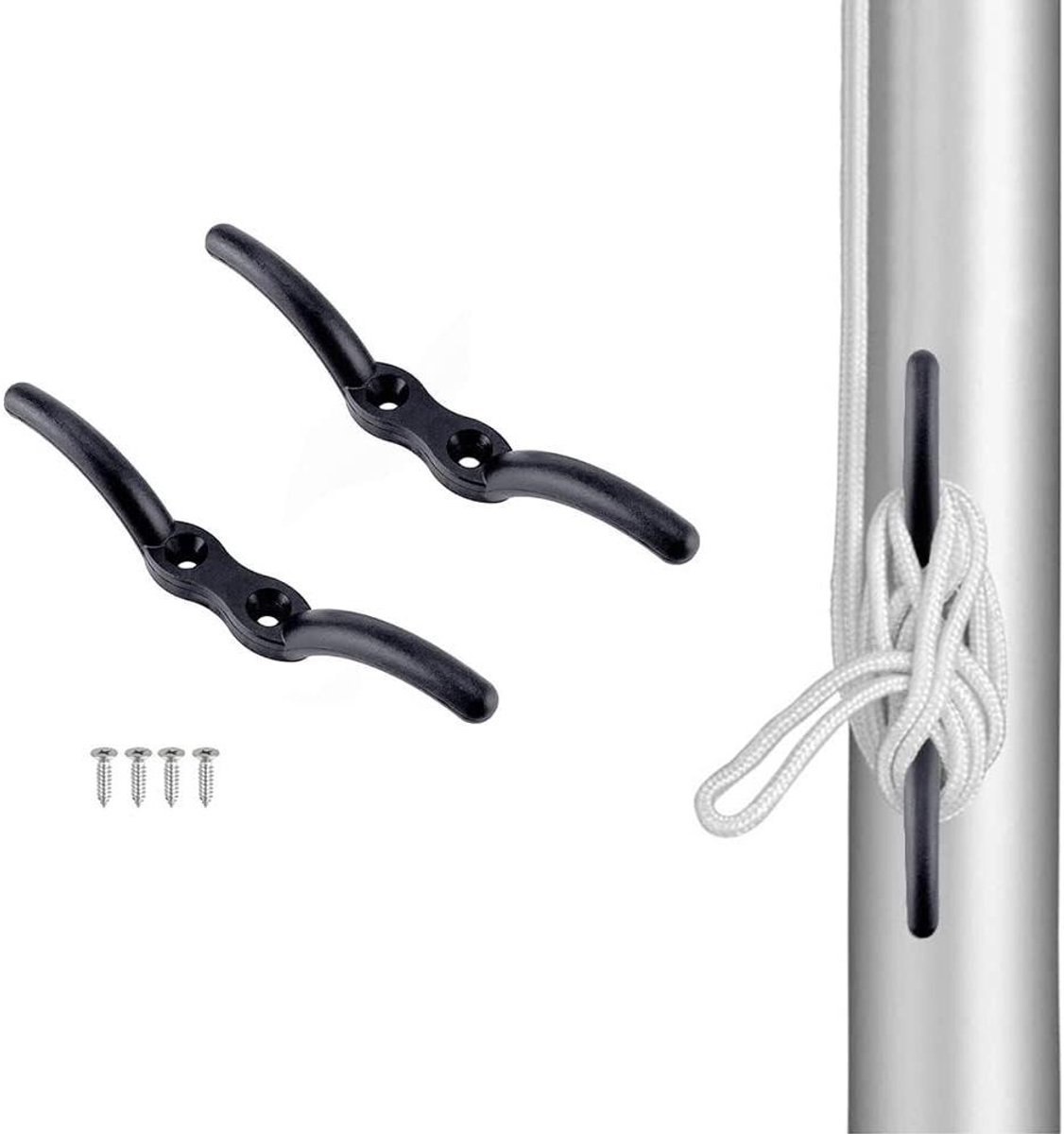 Deck Cleat Haken met schroeven voor Boten en Decoratie 110mm - Pack van 2 Skateonderdeel kopen online