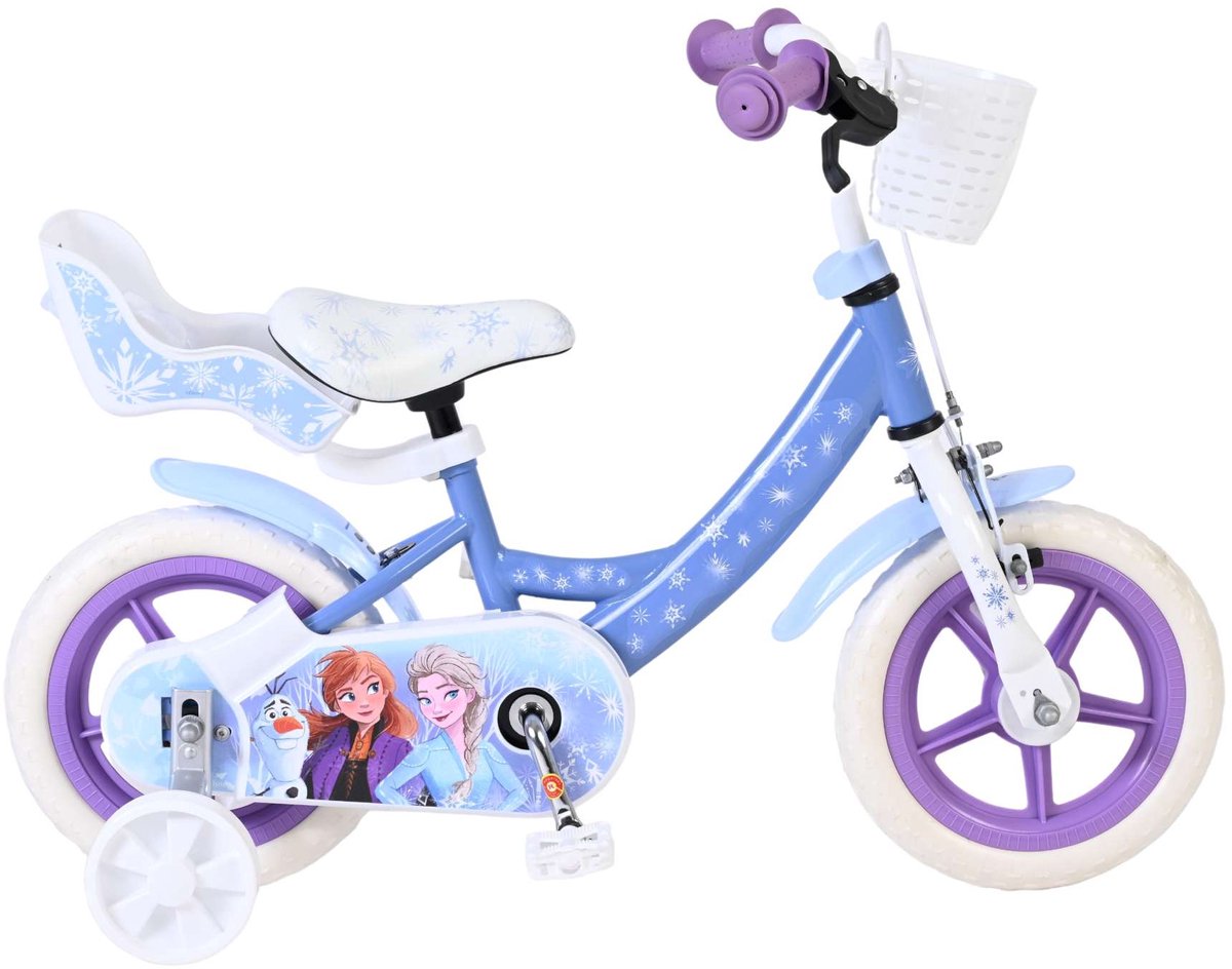Disney Frozen Kinderfiets - Meisjes - Mag Wheels - 12 inch - Blauw Kinderfiets kopen online