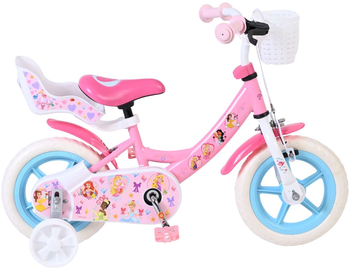 Disney Princess Kinderfiets - Meisjes - Mag Wheels - 12 inch - Roze Kinderfiets kopen online