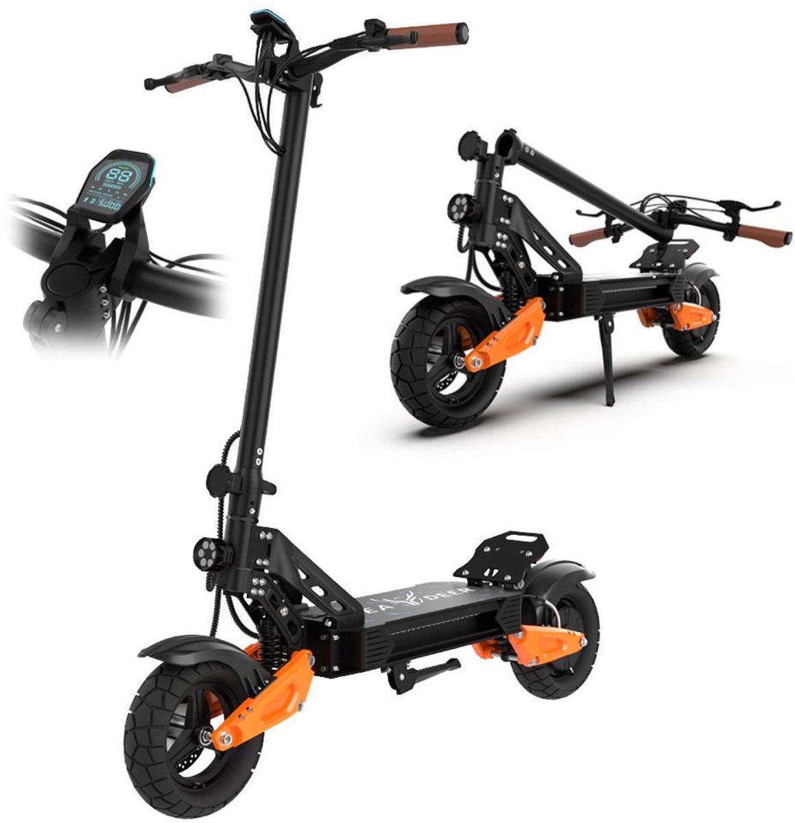 elektrische step voor volwassenen gevouwen draagbare elektrische step 800w dubbele motor 75km lange bereik gemakkelijk reizen