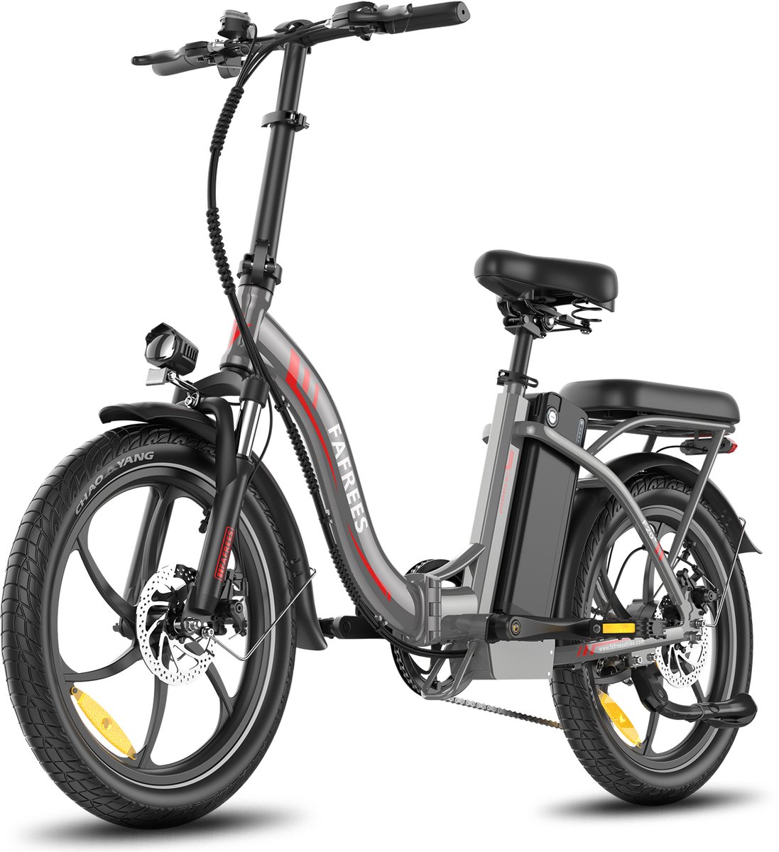 Fafrees F20+ Elektrische Fiets - 250W Motor - 36V 20Ah Accu - 20x3" Banden - 90km Bereik - 25 km/u Snelheid - Grijs Fiets (elektrisch) kopen online