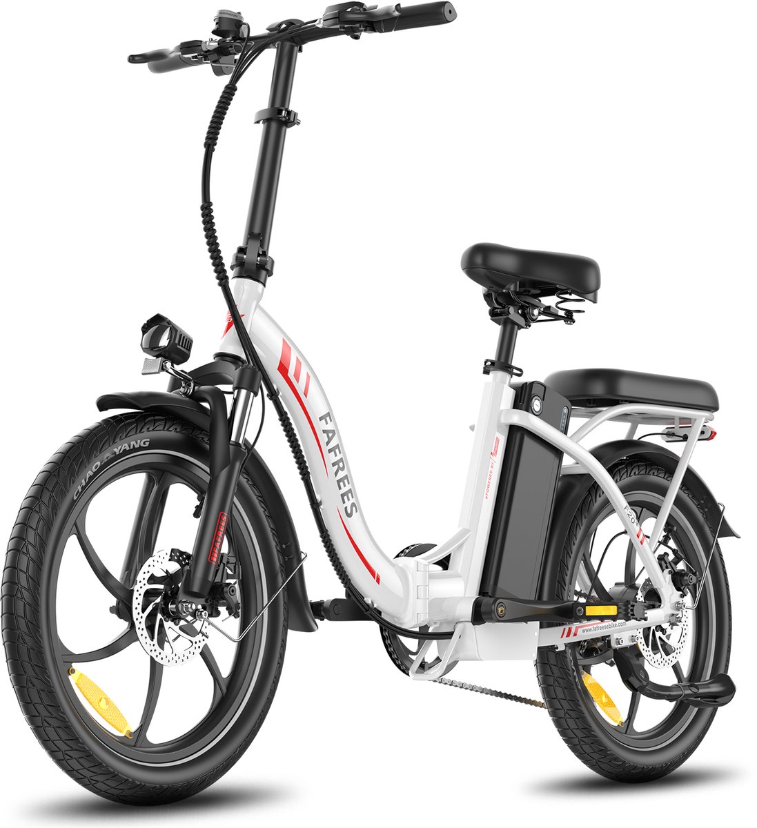Fafrees F20+ Elektrische Fiets - 250W Motor - 36V 20Ah Accu - 20x3" Banden - 90km Bereik - 25 km/u Snelheid - Wit Fiets (elektrisch) kopen online