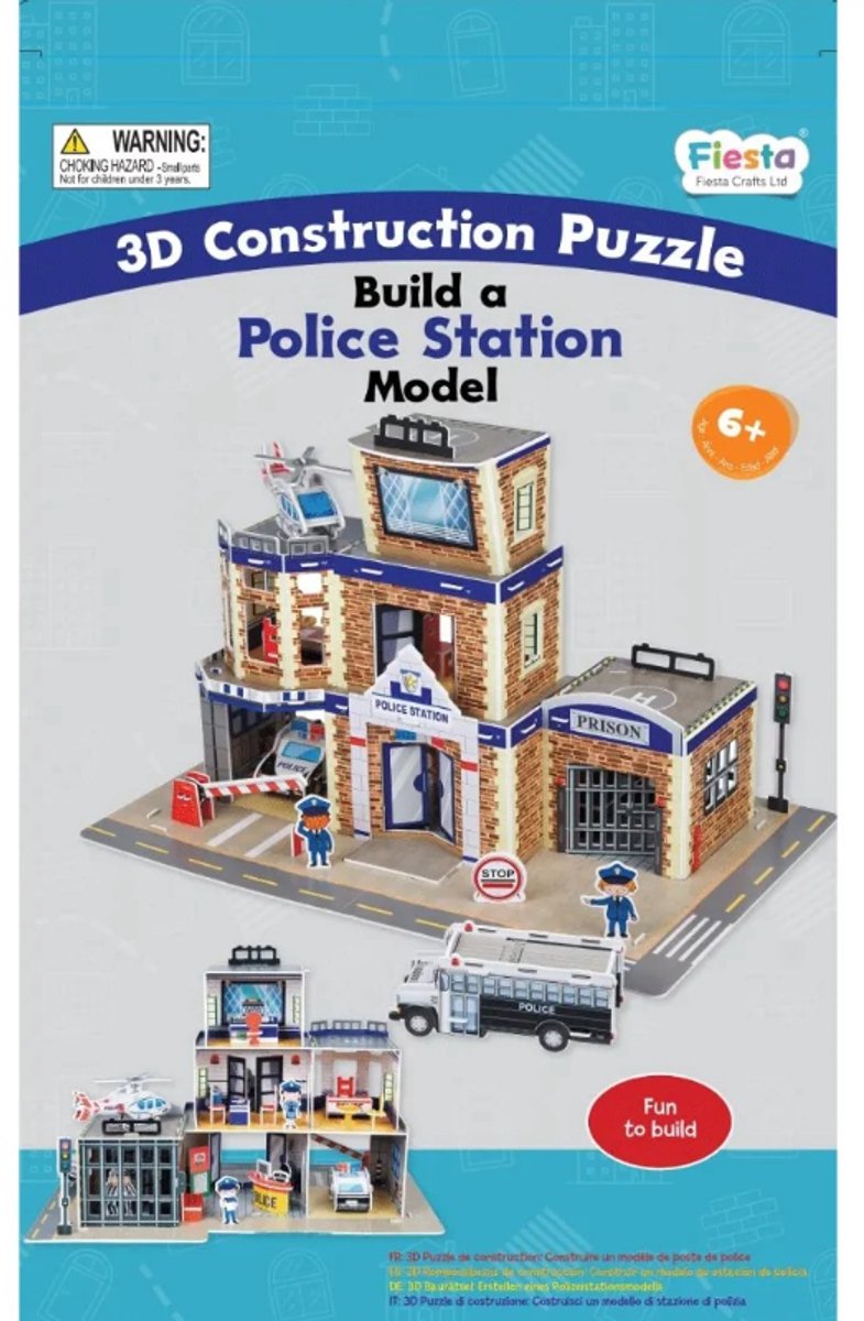 Fiesta Crafts 3D bouwpakket politie bureau karton speelgoed. Step kopen online