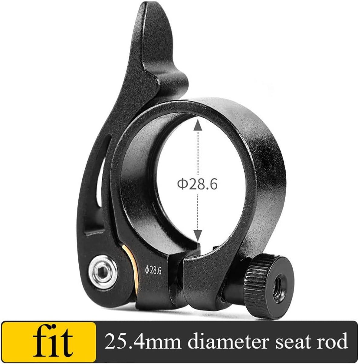 fietszadelklem met snelspanner voor mtb en racefiets aluminiumlegering maat 28 6 mm lichtgewicht en duurzaam