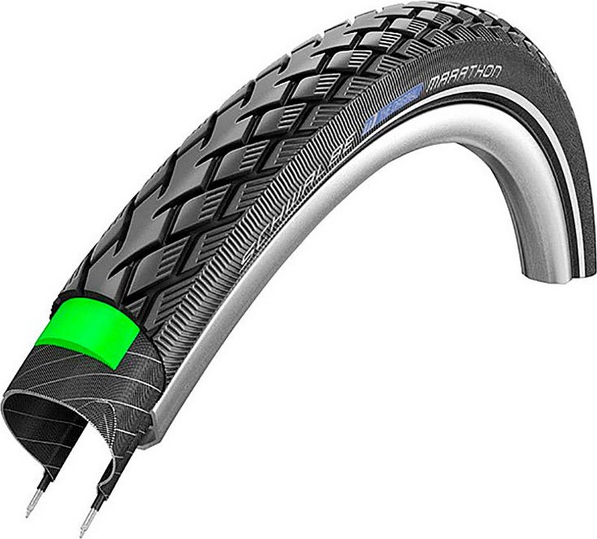 green marathon wired addix eco greenguard 700x25c black reflex