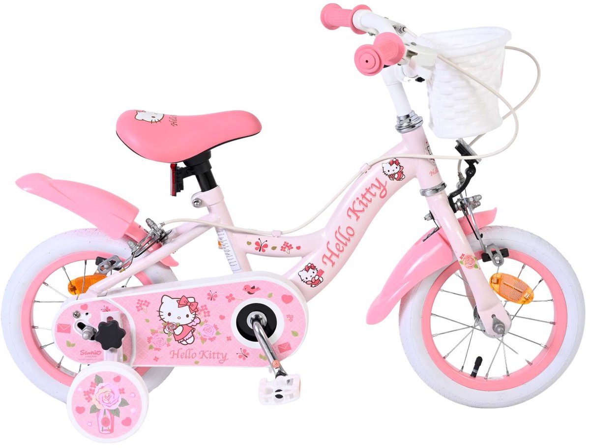 Hello Kitty Kinderfiets - Meisjes - 12 inch - Roze - Twee handremmen Kinderfiets kopen online