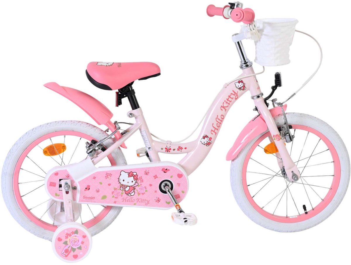 Hello Kitty Kinderfiets - Meisjes - 16 inch - Roze - Twee Handremmen Kinderfiets kopen online
