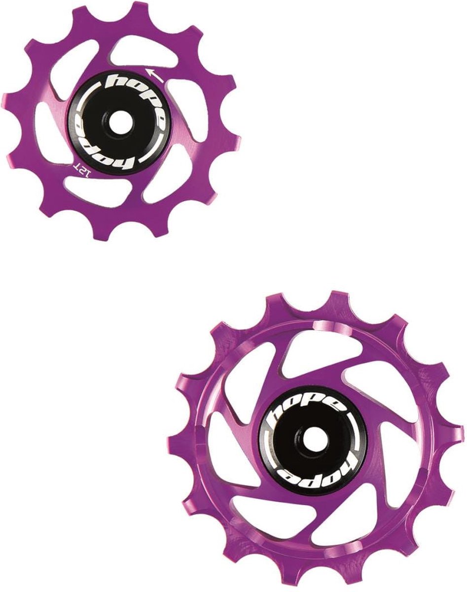 hope sram axs derailleurwieltjes set voor fietsen paars 12 14t